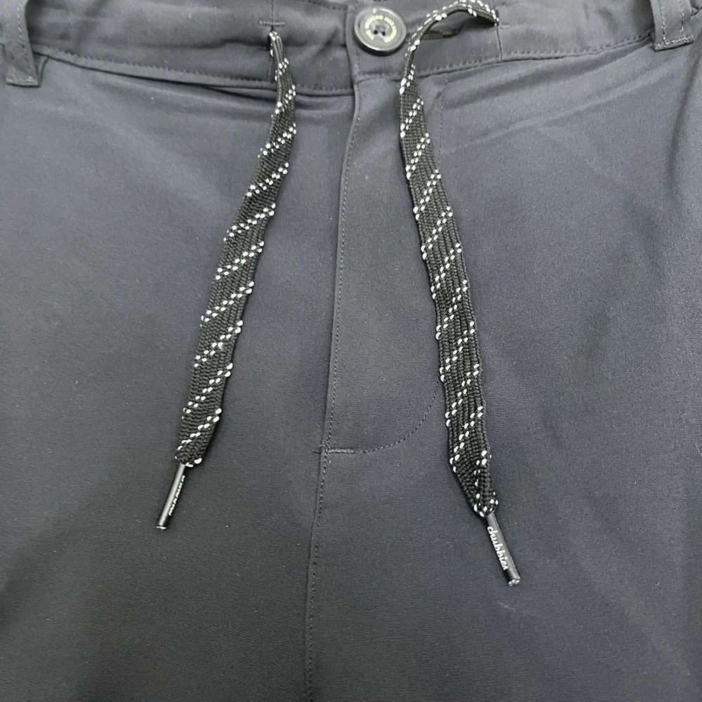 Chubbies Drawstring Shorts Mens 2XL Black Chino Polyester Spandex 8 Inseam